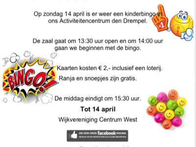 Kinderbingo Wijkvereniging Centrum West