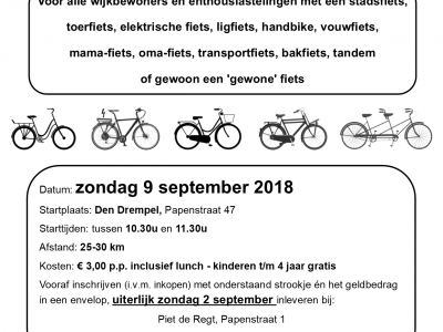 Fietstocht 9 september as.