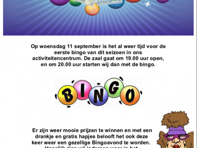 Bingoavond Wijkverenging Centrum West