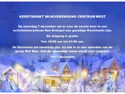 Kerstmarkt Wijkvereniging Centrum West