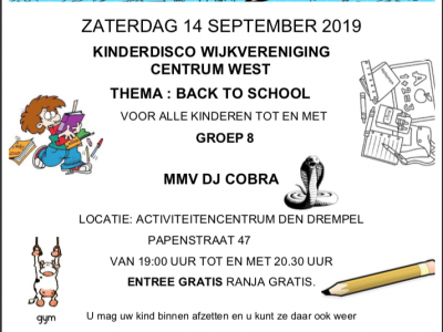 Kinderdisco Back To School