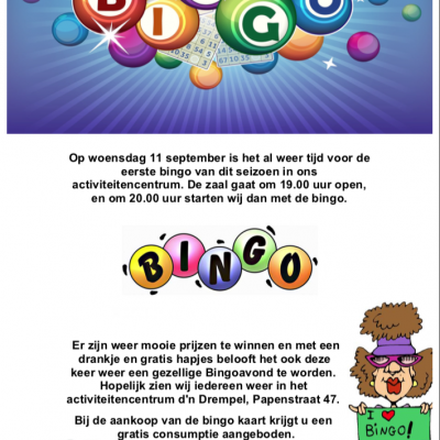 Bingoavond Wijkverenging Centrum West