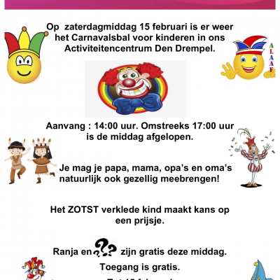 Kindercarnaval Wijkvereniging Centrum West