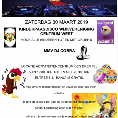 Kinderdisco Wijkvereniging Centrum West